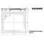 Kaldewei Duschwanne SUPERPLAN CLASSIC 407-2 100x120x2,5cm, Träger, Antislip Perl-Effekt, manhattan