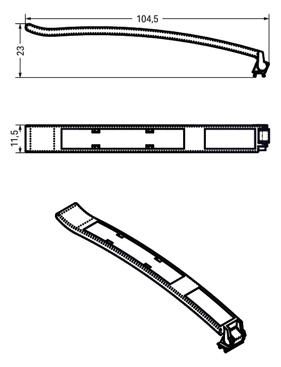 Bezeichnungshalter Kst Serie 750 23x11,5mm