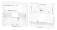 Zentralplatte RJ45 1f ver-ws Schraubbef m.Staubschutz