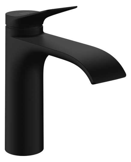 hansgrohe Waschtisch-Einhebelmischer 110 Vivenis CoolStart mit Zugstangen-Ablaufgarnitur, mattschwarz