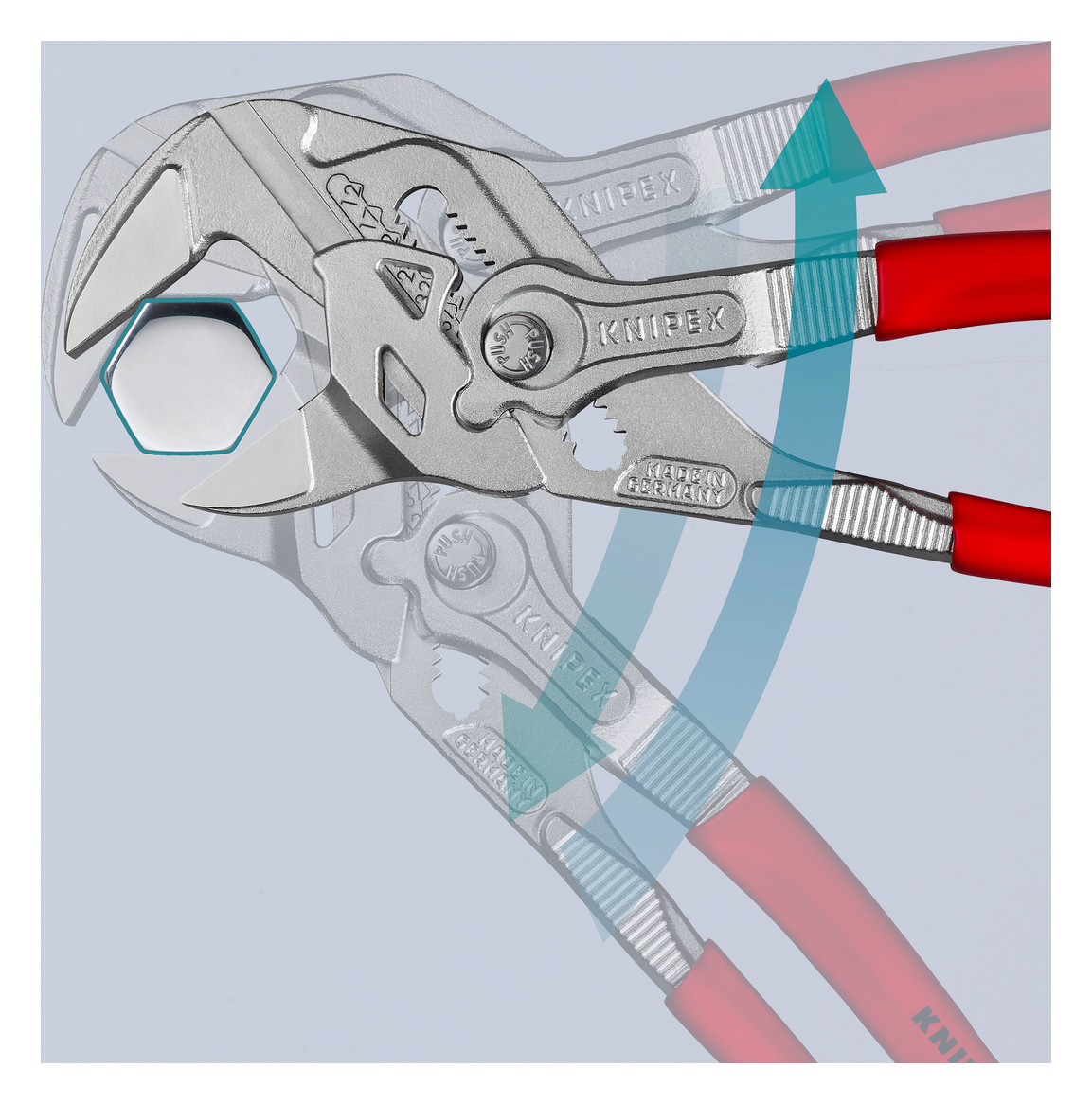 Zangenschlüssel SW52 B8mm L250mm isol