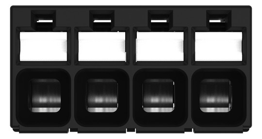 Printklemme 4f 1re sw RM=3,5 0,14-1,5qmm Federzug/THR 0,25-1,5qmm