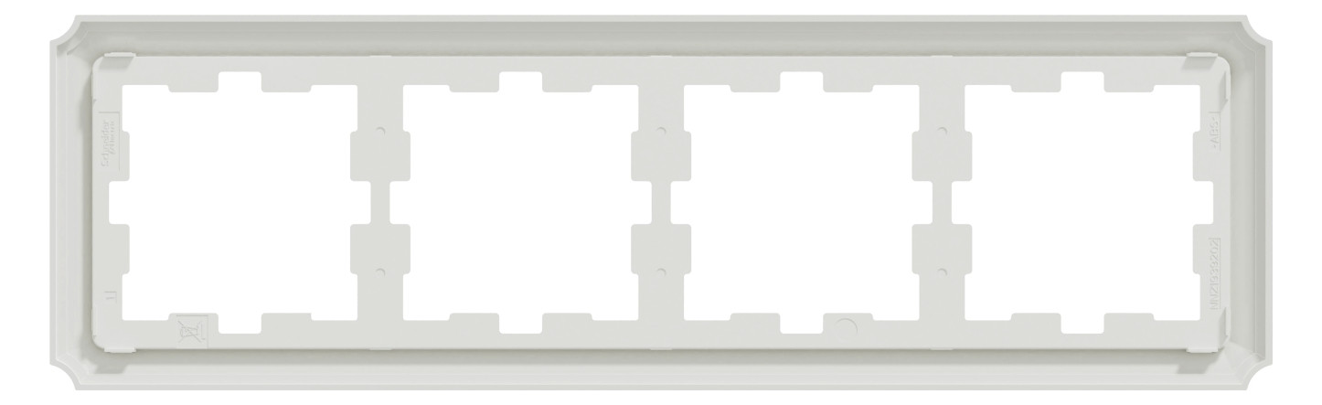 Rahmen 4f lows glz Kst Unterputzmontage Thermopl