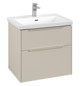 V&B Waschtisch-Unterschrank Subway 3.0 62,2x57,6x47,8cm, ohne LED/Griff monochrom, cashmere grey