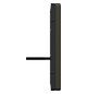 Zentralplatte TAE 3f System Design mokka Schraubbef m.Beschr.Feld