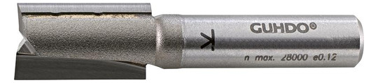 GUHDO-HW-Nutfräser Z2 mit 8mm-Schaft - 3x11mm