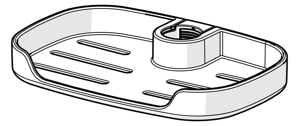 HANSA Seifenschale HANSAACTIVEJET halbtransparent
