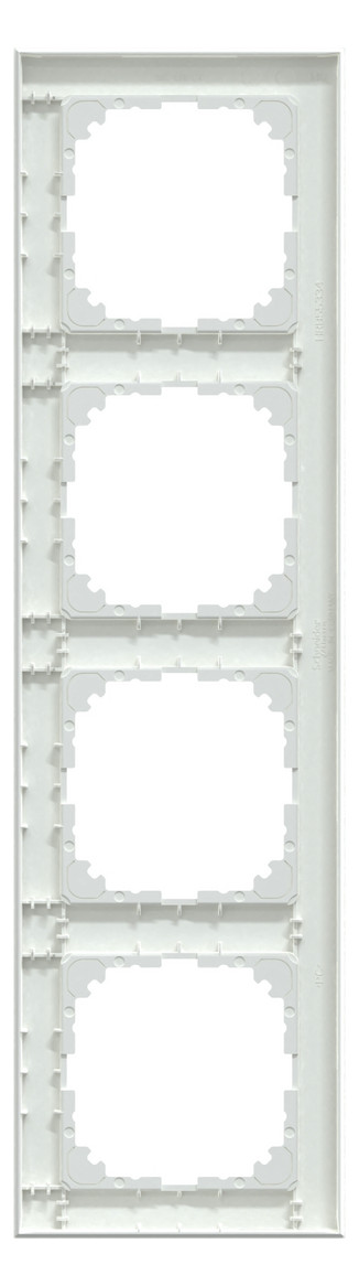 Rahmen 4f akws glz M-Pure Kst f.GEB-K aktivweiß Unterputzmontage Thermopl Rahmen 4f akws glz M-Pure Kst f.GEB-K aktivweiß Unterputzmontage Thermopl