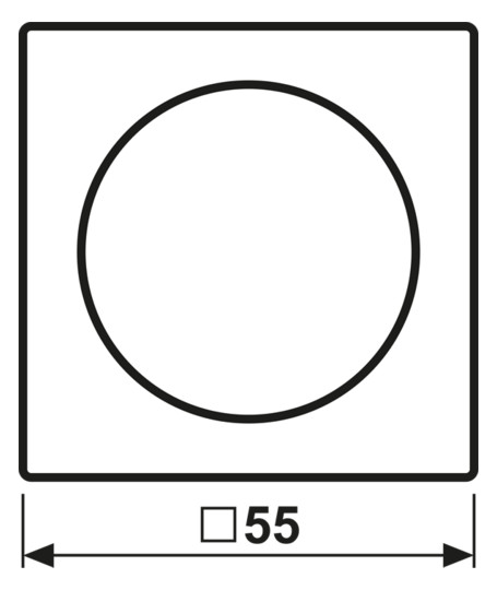 Abdeckung Symbol Dimmer AS/A aws glz