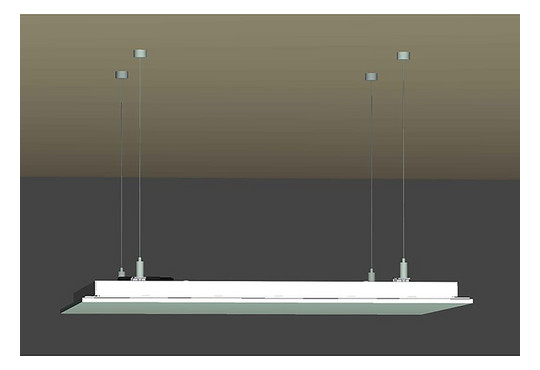 Drahtseilabhängung Gewindeende Ø1,2mm ST L1,5m mit Gewindeende VA 64kg