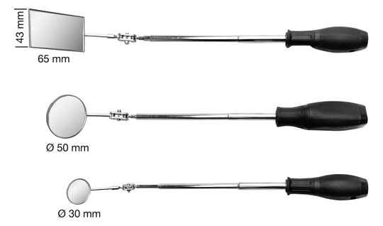 Inspektionsspiegel-Satz - 3-teilig