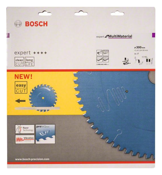 Bild HM-Kreissägeblatt 300x2,4/1,8x30 96Z TCG Bo VE à 1 Stück Expert f Multi Material - BOSCH-1