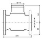 Deltamess Woltmann-Großwasserzähler WP-DN 80, 225 mm, Q3 63 cbm/h, PN 16