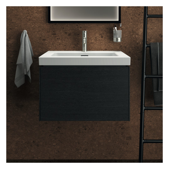 Ideal-Standard Waschtisch-Unterschrank Conca 1 Auszug, 60 x 50,5 x 37 cm, Eiche geflammt Furnier