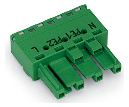 Steckverbinder Gebäude 4p Serie 770 25A Federzug 400V Buchse 4qmm N/PE1/PE2/L