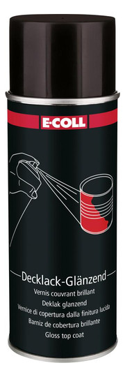 E-COLL-Decklack-Spray, schwarz, glänzend - 400 ml
