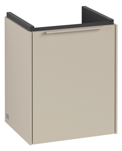 V&B Waschtisch-Unterschrank Subway 3.0 35,1x42,9x30,9cm, Schanier rechts/Griff monochrom, cashmere grey