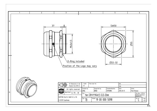 HART Verschraubung M40       19000005098 