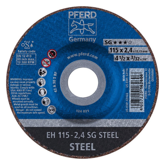 PFERD-Trennscheiben für Stahl SG STEEL - 115x2,4mm,...