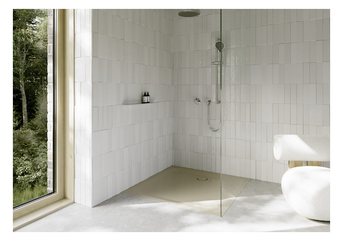 Duschwanne BetteUltra 8743 110x110x3,5cm, Glasur, sand