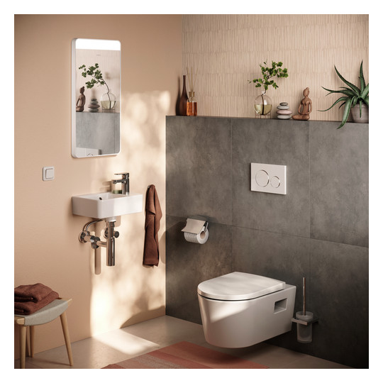 hansgrohe Wand-WC EluPura Original S mit WC-Sitz, weiß, ohne HygieneEffect und SmartClean