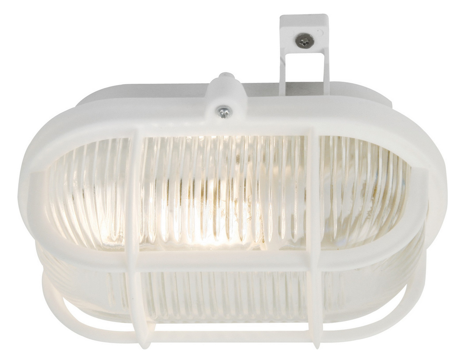 Ovalanbauleuchte Skot 60W HV ws IP44 E27 180x110x100mm