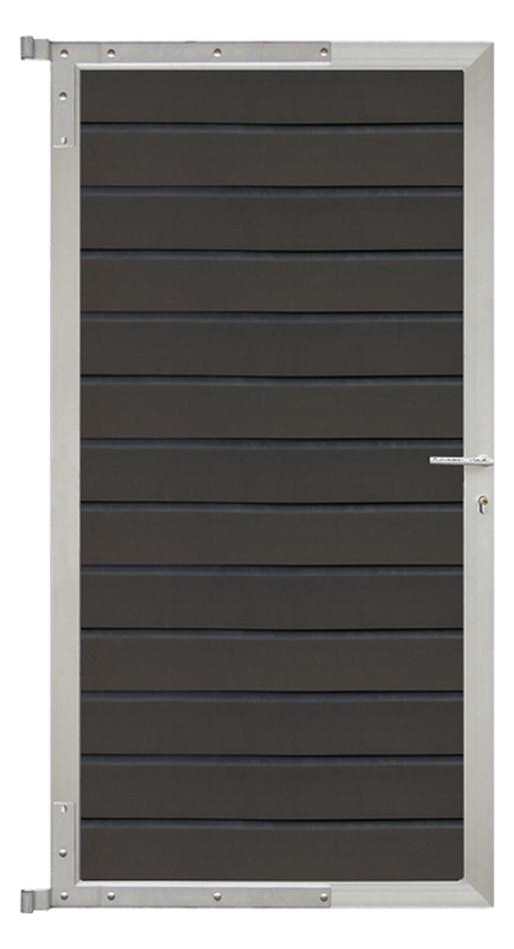 Bild WOLLBACH-Serie-Tor 90 x 175 cm Kompletts et Anthrazit/Silber - n.a.-0