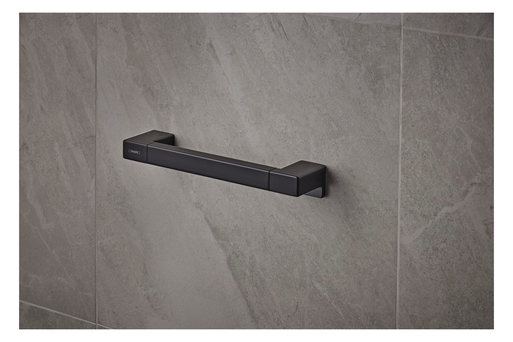 hansgrohe Haltestange AddStoris Länge 348mm, Wandmontage, Metall, mattschwarz