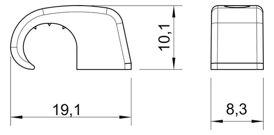OBO 4040 SP Haft-Clip o.Nagel 