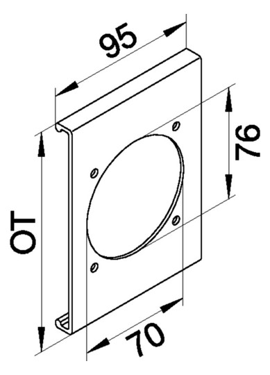 Hager Blende CEE-Steckdose     R86857030 