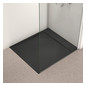 Ideal-Standard Rechteck-Brausewanne Ultra Flat S i.life 100 x 90 x 3 cm, Schiefer, Aufbauhöhe 30mm