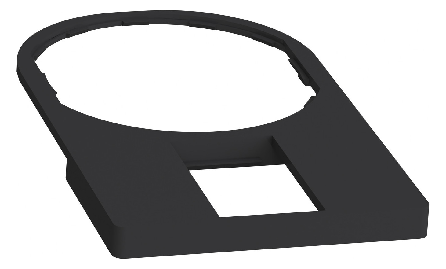 Bezeichnungsschild sw rechteck 30x50mm Bez.Schild