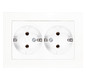 HHG Plus 55 Doppelsteckdose  WDTC12052WH 