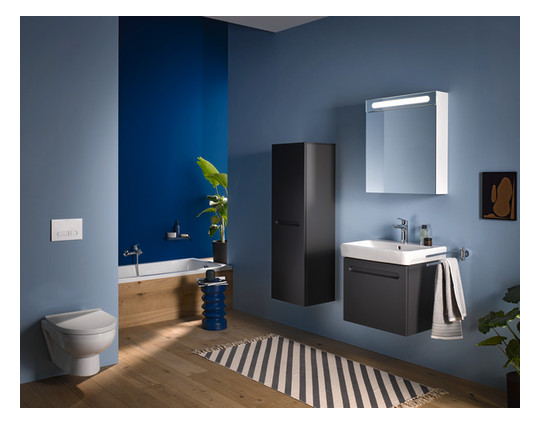 Duravit Waschtisch-Unterschrank No. 1 59 x 42,6 x 47,8 cm, Graphit Matt, 1, Schubkasten, 1 Auszug, wandhängend