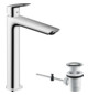 hansgrohe Waschtisch-Einhebelmischer 240 Fine Logis mit Zugstangen-Ablaufgarnitur, chrom