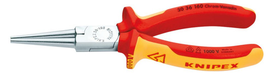 KNIPEX-VDE-Langbeck-Rundzange 3036 - 160 mm