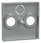 Zentralplatte Sat/TV/Radi System M alu Schraubbef 3f