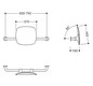 HEWI Rückenstütze 801 Wandabstand 150mm, Lehne tiefschwarz, tiefschwarz