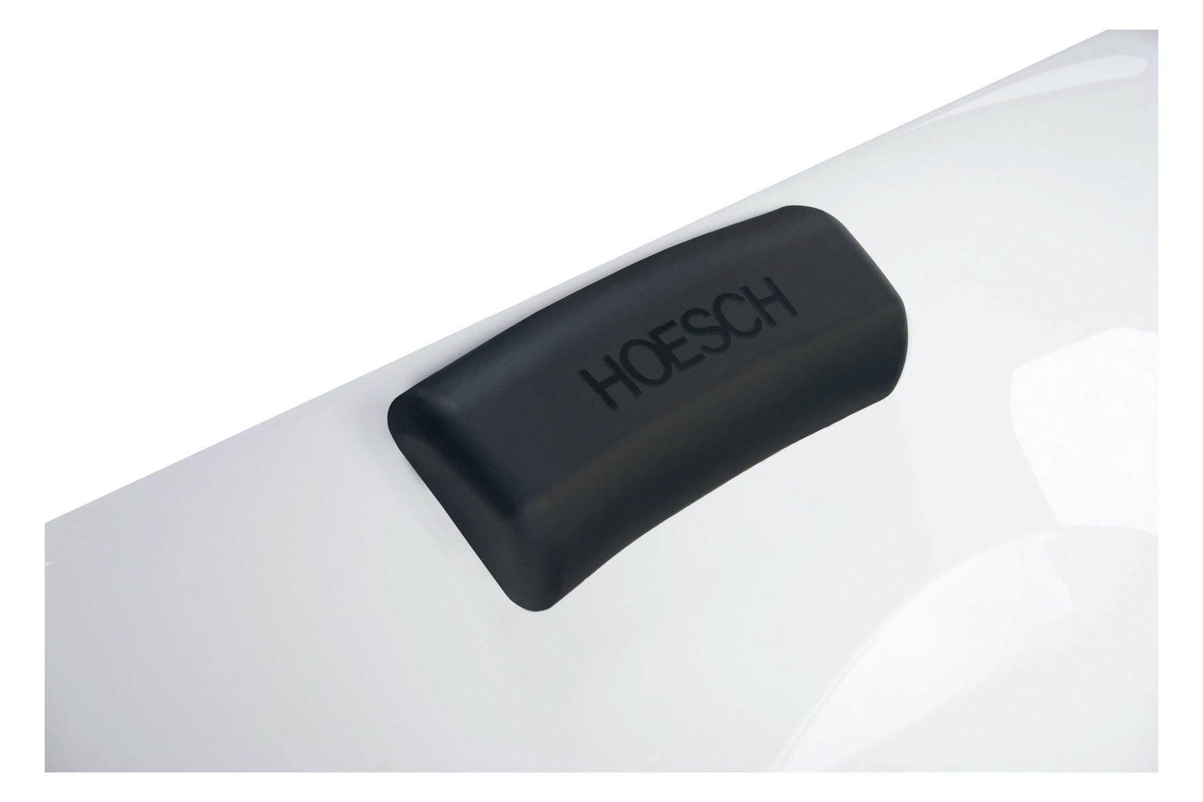 Hoesch Nackenkissen schwarz, Gel, für Bade-/Whirlwannen