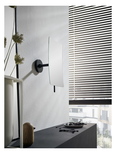 EMCO Wandspiegel Round 132x208mm, 1-armig, eckig, 3-fach, Klebeadapter, chrom