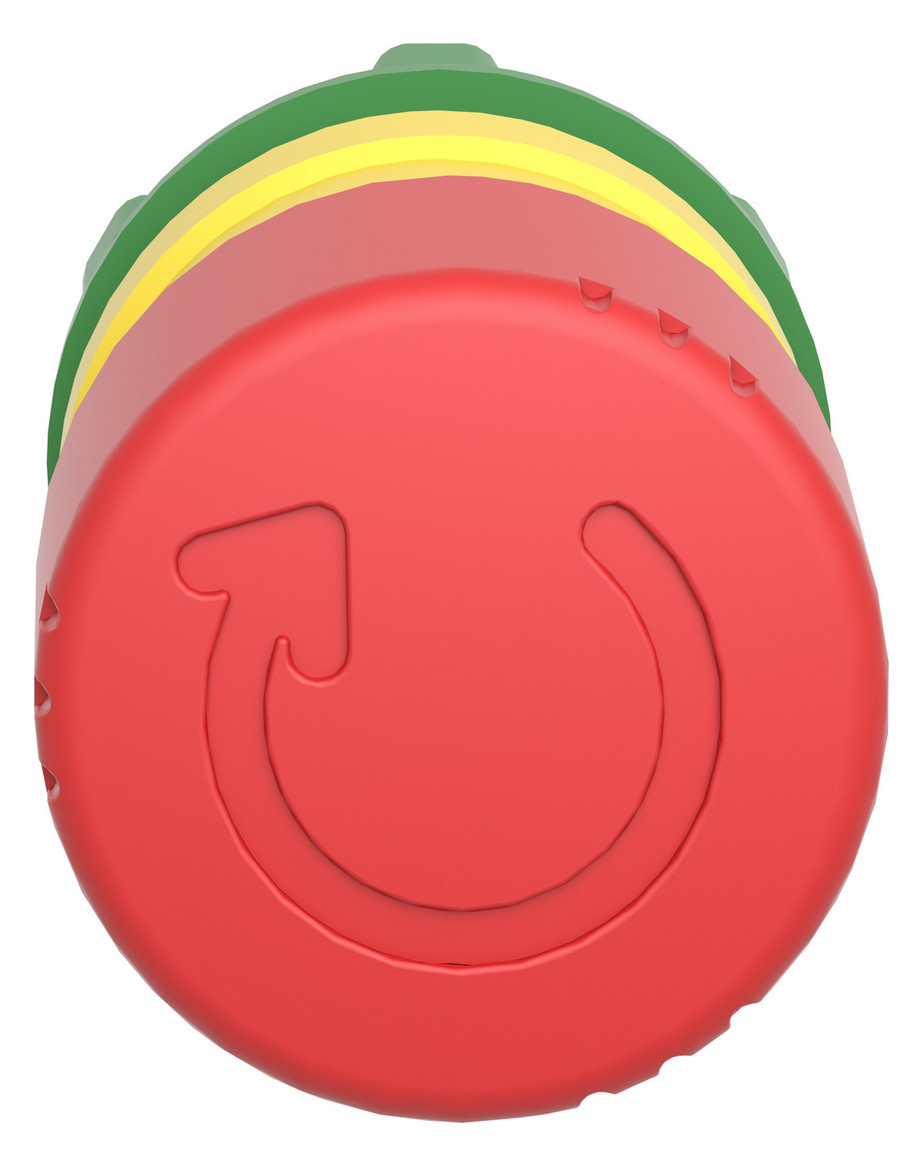 Frontelement für Not-Aus Ø22,5mm rt rnd IP66 hoch Schaltfunktion verrastend Dreh