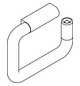 HEWI WC-Anlagen-Papierrollenhalter 477 160x120mm, felsgrau
