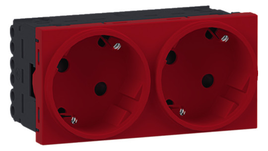 Hager Steckdose 2-fach SCHUKO GS20223020 