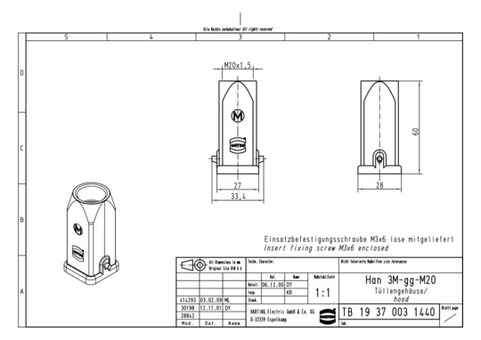 HART Tüllengehäuse-OT M20    19370031440 