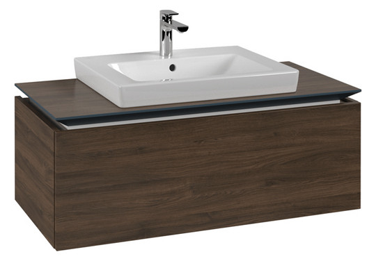 V&B Waschtischunterschrank Legato 100x38x50cm, Waschtisch mittig, Arizona Oak