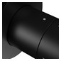 KEUCO Fertigmontageset IXMO UP-2-Wege-Ab-/Umstellventil, Schlauchanschluss, Griff Comfort, rund, schwarz matt