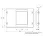 Schrank-Frontplatte 7HE B500xH350mm ST pulverbesch