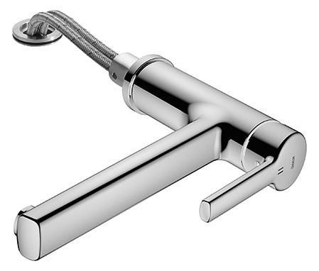 KWC Spültisch-Einhebelmischer LUNA E Ausladung 225 mm, verchromt, wegnehmbar, Schwenkauslauf