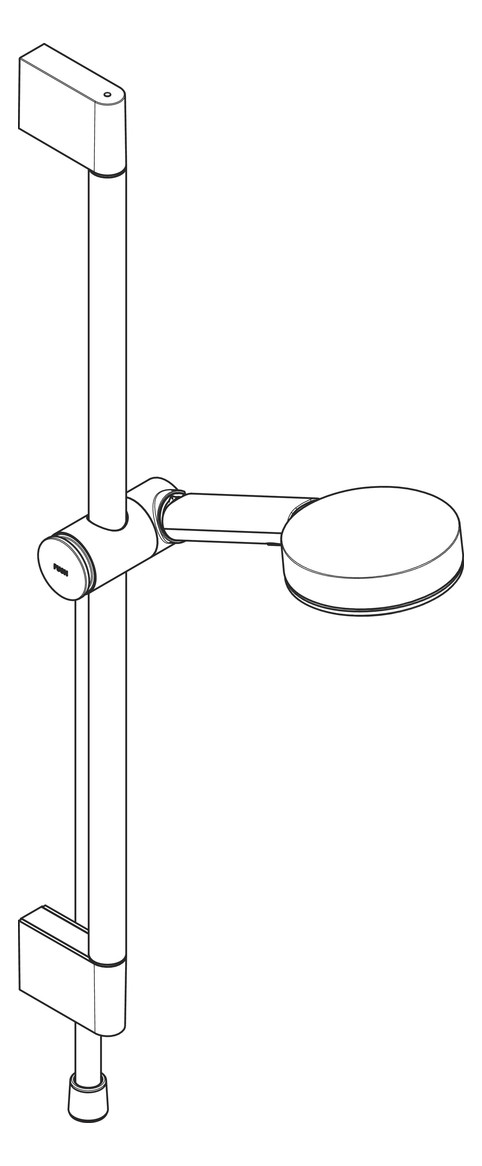 hansgrohe Brauseset Pulsify Select 105 669 mm Brausestange, chrom, Relaxation, 3jet
