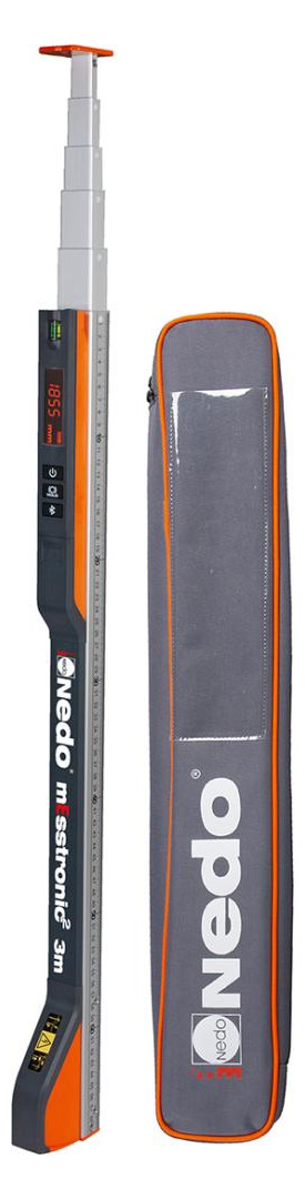 Bild Teleskop-Messstab digital 0,70-3,0m mEss tronic Easy mit Bluetooth Nedo - PREISSER-1